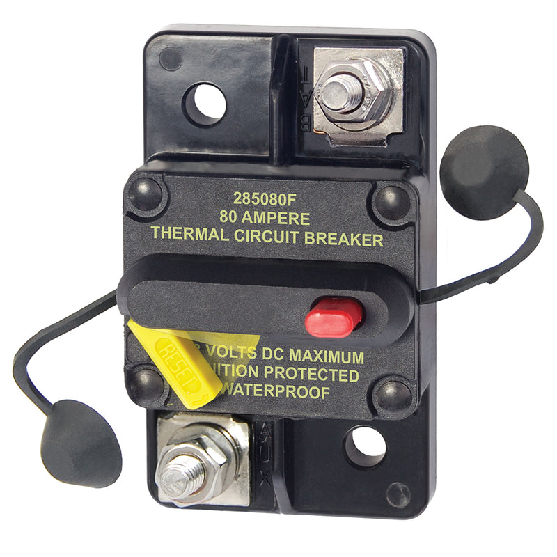 Blue Sea 7186 80 Amp Circuit Breaker Surface Mount 285 Series [7186] - Mealey Marine