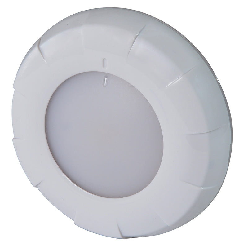 Lumitec Aurora LED Dome Light - White Finish - White Dimming [101077] - Mealey Marine
