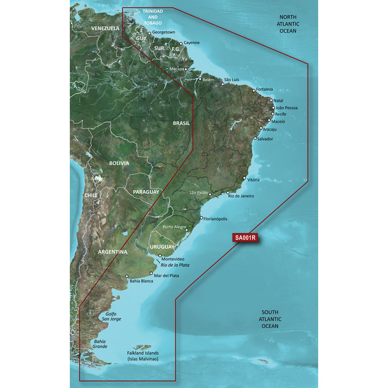 Garmin BlueChart g3 HD - HXSA001R - South America East Coast - microSD/SD [010-C1062-20] - Mealey Marine