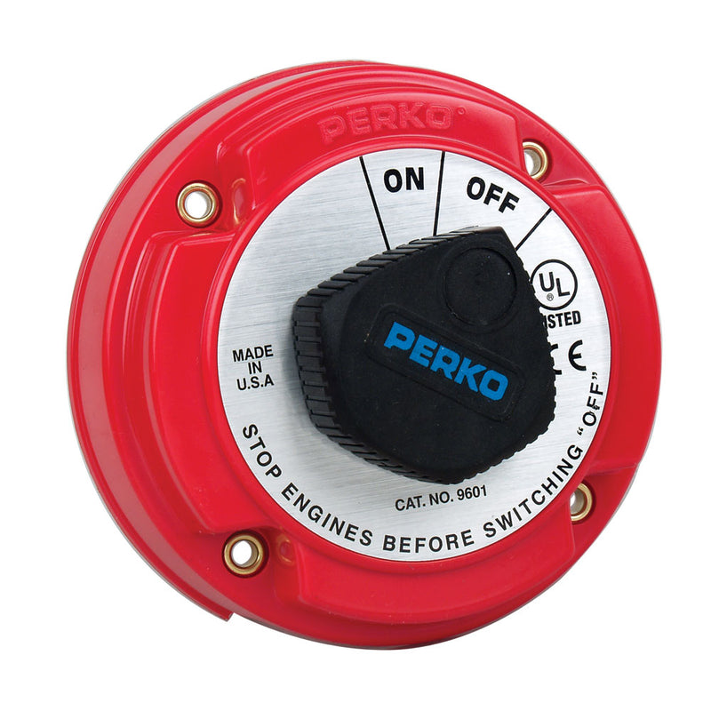 Perko Medium Duty Battery Disconnect Shut Off/On - 250 Amp Continuous, 12-32VDC [9601DP] - Mealey Marine