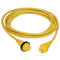 Marinco 30 Amp PowerCord PLUS Cordset w/Power-On LED - Yellow 50ft [199119] - Mealey Marine
