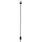 Attwood Frosted Globe All-Around Pole Light w/2-Pin Locking Collar Pole - 12V - 30" [5110-30-7] - Mealey Marine