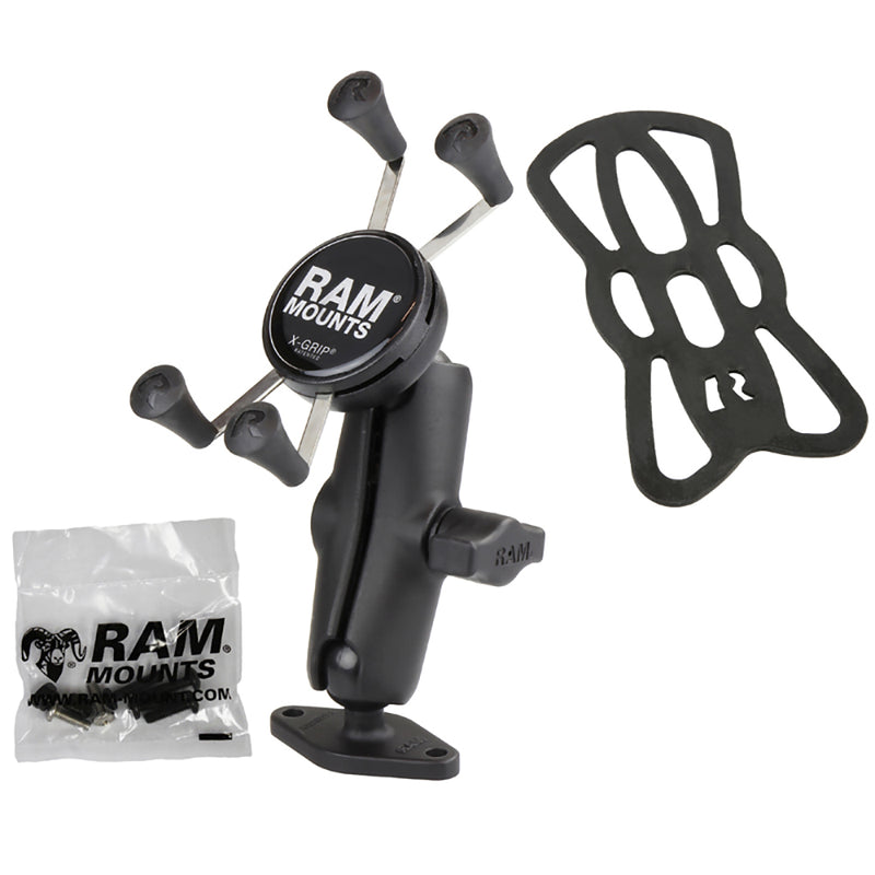 RAM Mount Universal X-Grip Holder Diamond Base Surface Mount [RAM-B-102-UN7U] - Mealey Marine