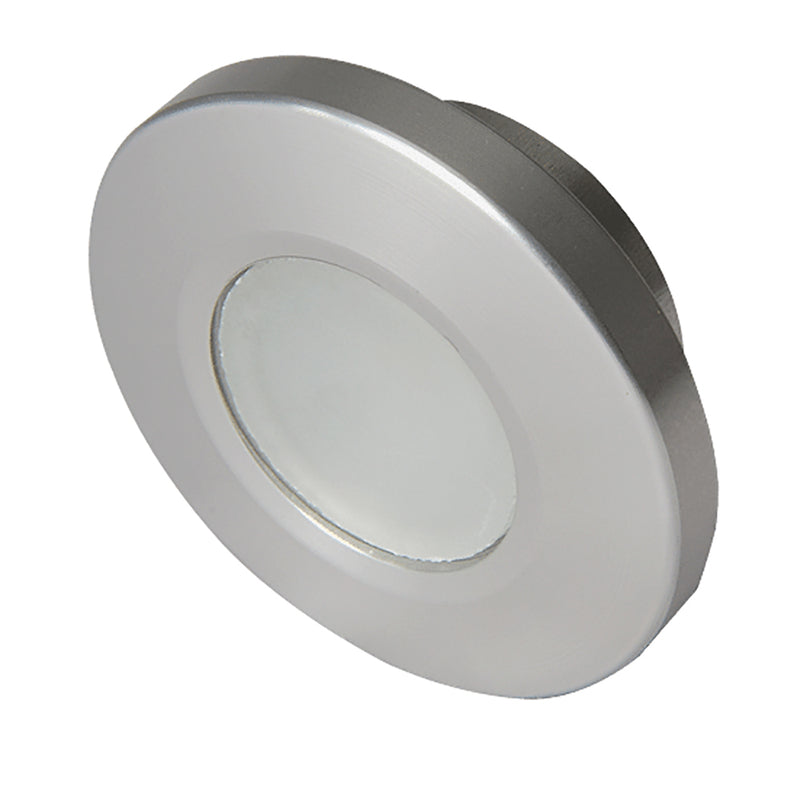 Lumitec Orbit - Flush Mount Down Light - Brushed Finish - 2-Color White/Red Dimming [112502] - Mealey Marine