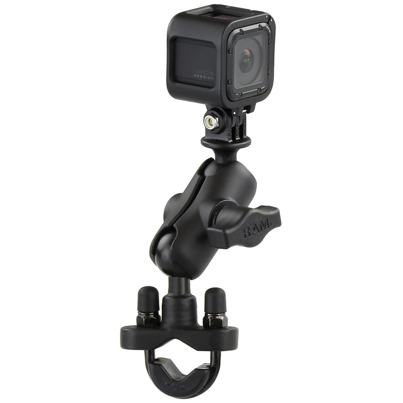 RAM Mount GoPro Hero Short Arm Handlebar Rail Mount [RAM-B-149Z-A-GOP1U] - Mealey Marine