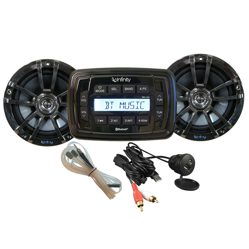 Infinity MPK250 Package w/two (2) INF622 Chrome Speakers [INFMPK250] - Mealey Marine