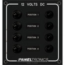 Paneltronics Waterproof Panel - DC 4-Position Toggle Switch & Circuit Breaker [9960017B] - Mealey Marine