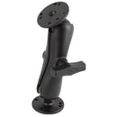 RAM Mount 1.5" Ball Double Socket Arm w/2 2.5" Round Bases - AMPs Pattern [RAM-101U] - Mealey Marine