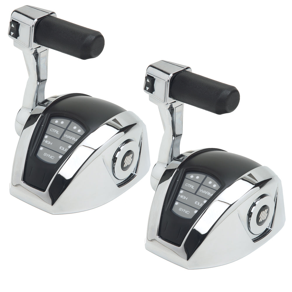 UFlex Power A Electronic Control Package w/ Trim - Single Engine/Dual Station - Mechanical Throttle/Mechanical S [MM12T] - Mealey Marine