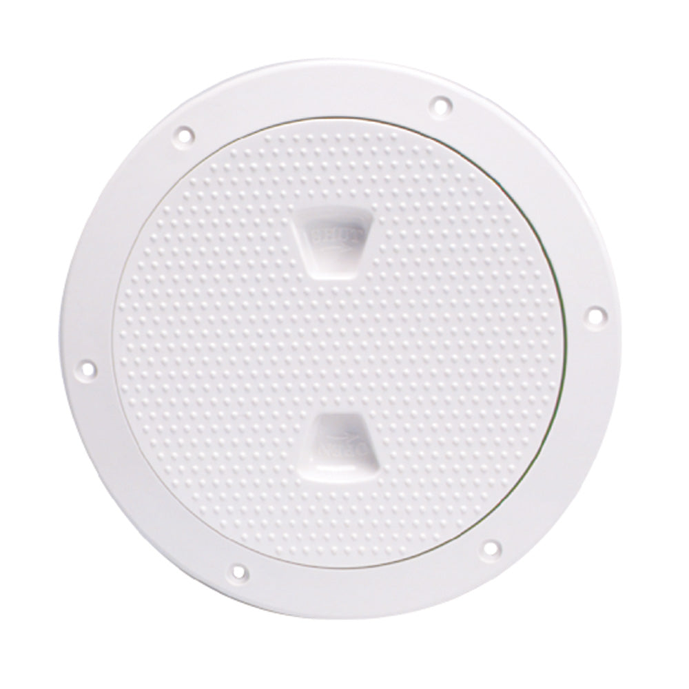 Beckson 6" Non-Skid Screw-Out Deck Plate - White [DP62-W] - Mealey Marine