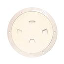 Beckson 8" Smooth Center Screw-Out Deck Plate - Beige [DP80-N] - Mealey Marine
