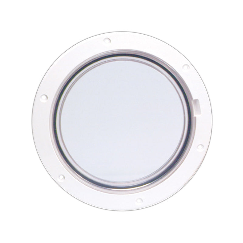 Beckson 6" Clear Center Pry-Out Deck Plate - White [DP61-W-C] - Mealey Marine