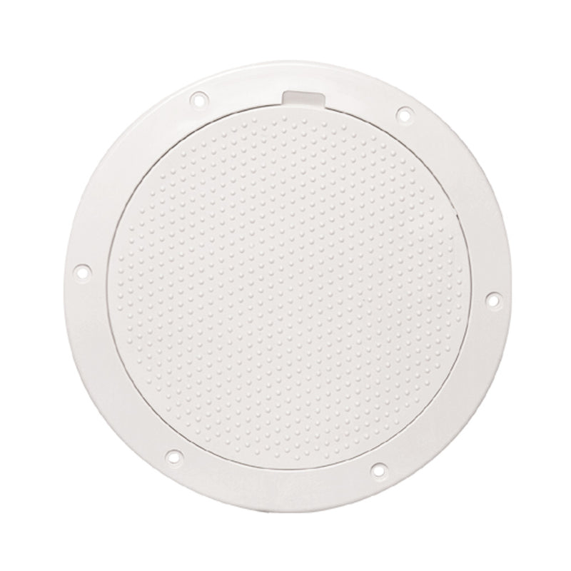 Beckson 6" Non-Skid Pry-Out Deck Plate - White [DP63-W] - Mealey Marine