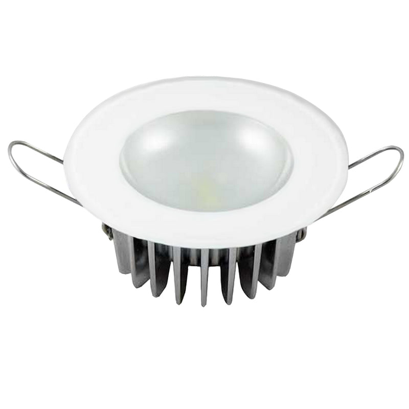 Lumitec Mirage - Flush Mount Down Light - Glass Finish/No Bezel - 4-Color Red/Blue/Purple Non Dimming w/White Dimming [113190] - Mealey Marine