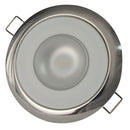 Lumitec Mirage - Flush Mount Down Light - Glass Finish/Polished SS Bezel 2-Color White/Red Dimming [113112] - Mealey Marine