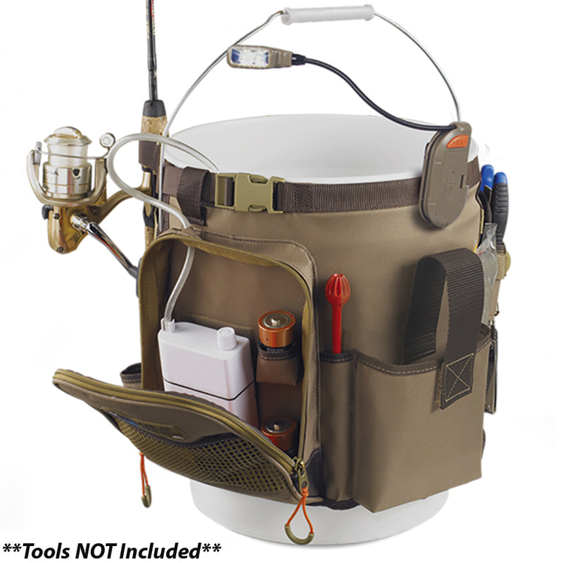 Wild River RIGGER 5 Gallon Bucket Organizer w/Light, Plier Holder & Retractable Lanyard [WL3506] - Mealey Marine