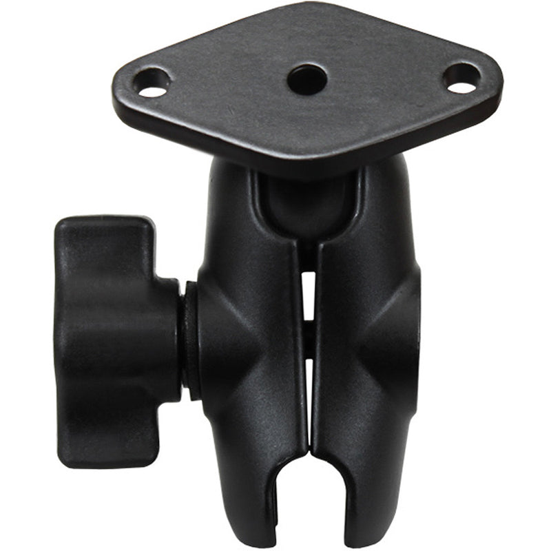 RAM Mount Short Double Socket Arm w/Diamond Base [RAM-B-103-A-238U] - Mealey Marine