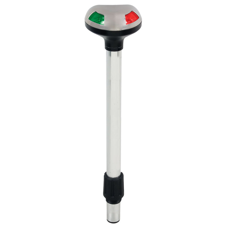 Perko Stealth Series LED Bi-Color 12" Pole Light - Small Threaded Collar - 2 Mile [1619DP2BLK] - Mealey Marine