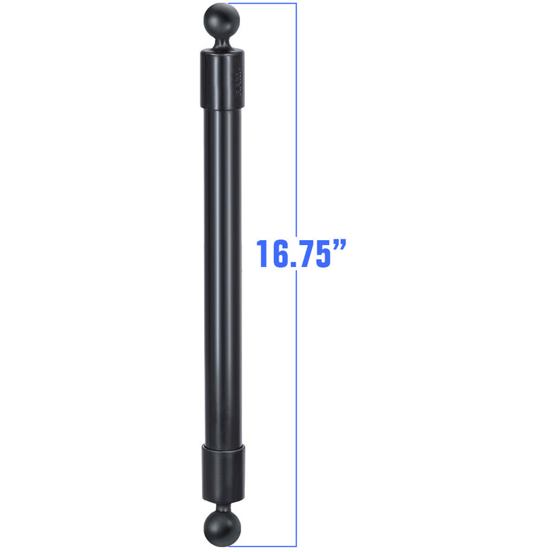 RAM Mount 16.75" Long Extension Pole with 2 1" Diameter Ball Ends [RAP-BB-230-18U] - Mealey Marine