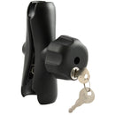 RAM Mount Double Socket Arm w/Locking Knob f/1.5" Ball Bases [RAM-201LU] - Mealey Marine