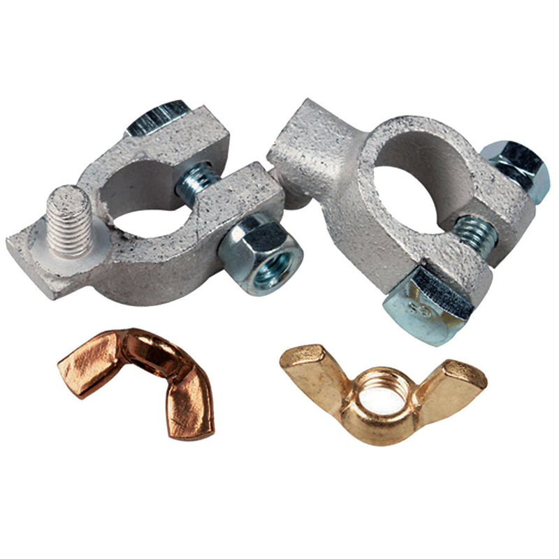 Ancor Tinned Battery Terminal - 5/16" & 3/8" Stud - Positive & Negative Combo [260322] - Mealey Marine