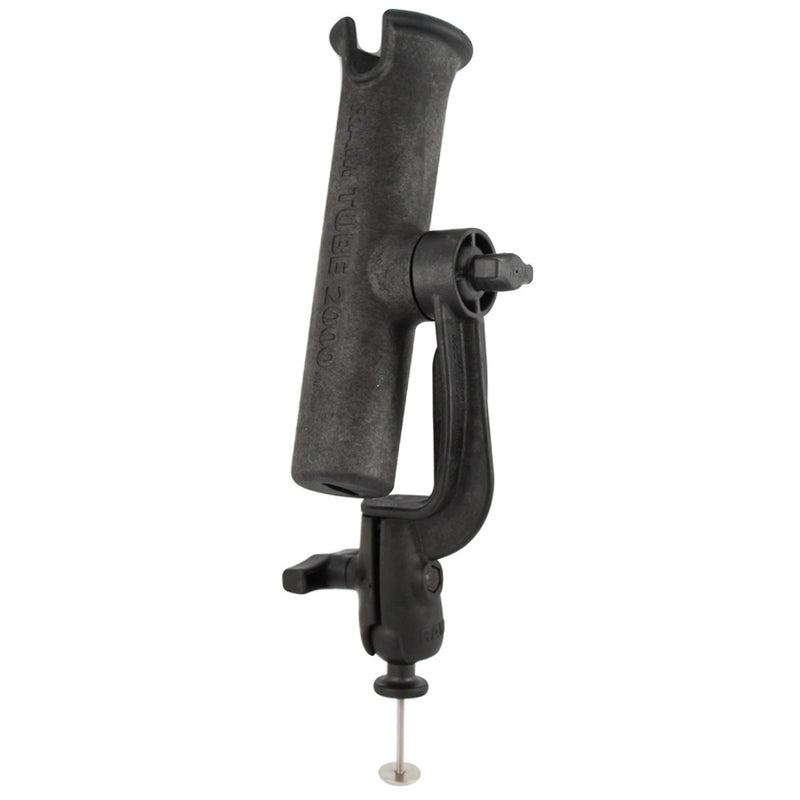 RAM Mount RAM-TUBE 2000 Holder w/RAM-ROD Revolution Ratchet/Socket System & 5 Spot Mounting Base Adapter [RAM-301-RB5] - Mealey Marine