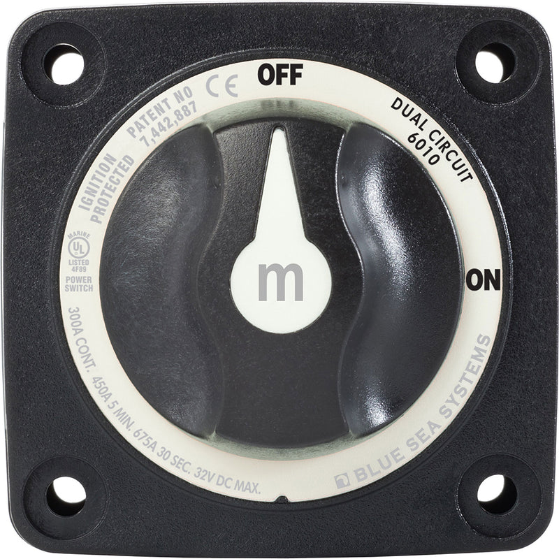 Blue Sea 3010200 Battery Switch Dual Circuit - Black [6010200] - Mealey Marine