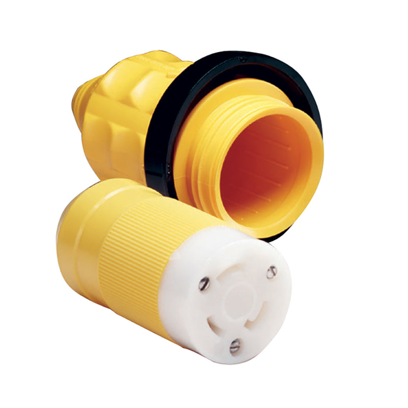 Marinco 305CRCN.VPK 30A Female Connector w/Cover & Rings [305CRCN.VPK] - Mealey Marine