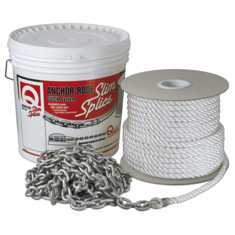 Quick Anchor Rode 15' of 7mm Chain and 200' of 1/2" Rope [FVC070312120A00] - Mealey Marine