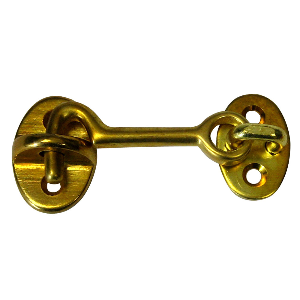 Whitecap Cabin Door Hook - Polished Brass - 2" [S-1401BC] - Mealey Marine