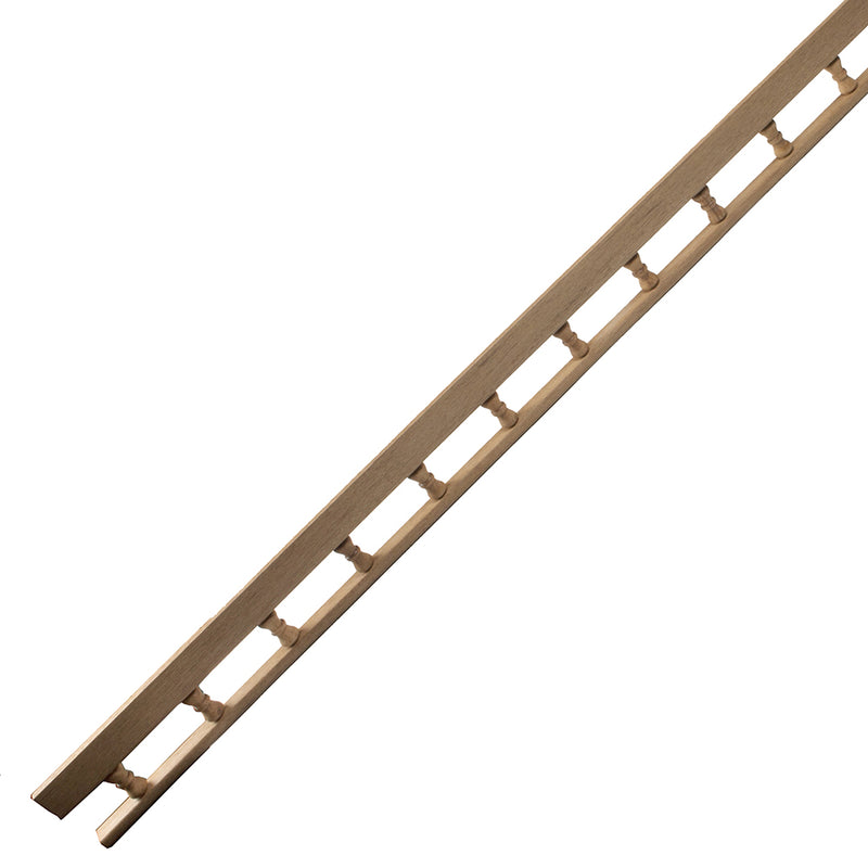 Whitecap Teak L-Type Pin Rail - 5' [60703] - Mealey Marine