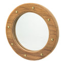 Whitecap Teak Porthole Mirror [62540] - Mealey Marine
