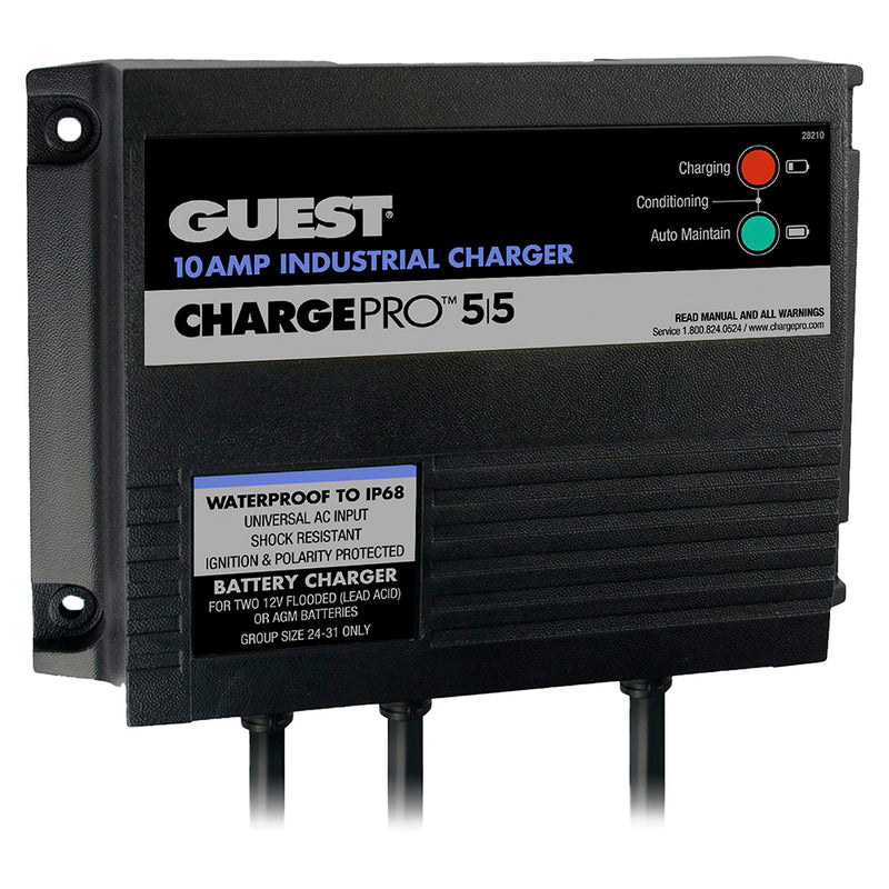 Guest 10AMP - 12/24V 2 Bank 120V Input On-Board Battery Charger [28210] - Mealey Marine
