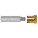 Tecnoseal E0 Pencil Zinc w/Brass Cap [TEC-E0-C] - Mealey Marine