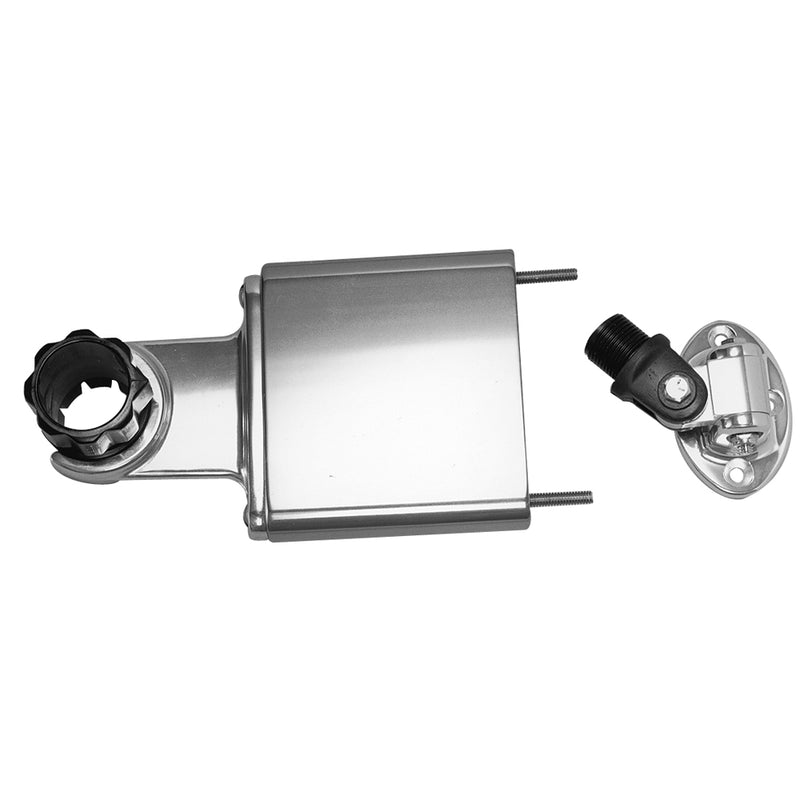 Rupp Standard Antenna Mount Support w/4-Way Base, Spacer & 1.5" Collar [PAK-0002] - Mealey Marine