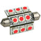 Lunasea Pointed Festoon 9 LED Light Bulb - 42mm - Red [LLB-189R-21-00] - Mealey Marine