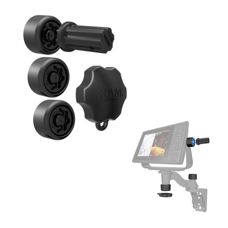 RAM Mount RAM Pin-Lock Security Kit f/Single Swing Arms  Gimbal Brackets [RAP-S-KNOBG-109U] - Mealey Marine