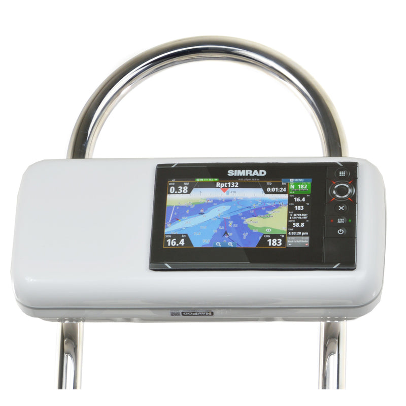 NavPod GP2506 SystemPod Pre-Cut f/Simrad NSS7 evo2 or B&G Zeus 7 w/Space On The Left f/12" Wide Guard [GP2506] - Mealey Marine