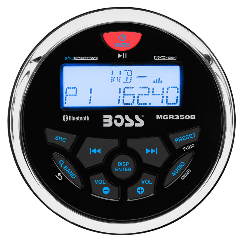 Boss Audio MGR350B Marine Gauge Style Radio - MP3/AM/FM/RDS Receiver [MGR350B] - Mealey Marine