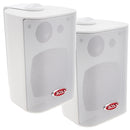 Boss Audio MR4.3W 4" 3-Way Marine Box Speakers (Pair) - 200W - White [MR4.3W] - Mealey Marine