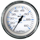 Faria Chesapeake White SS 4" Speedometer - 60MPH (Mechanical) [33811] - Mealey Marine