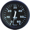 Faria Euro Black 4" Tachometer - 6,000 RPM (Gas - Inboard & I/O) [32804] - Mealey Marine