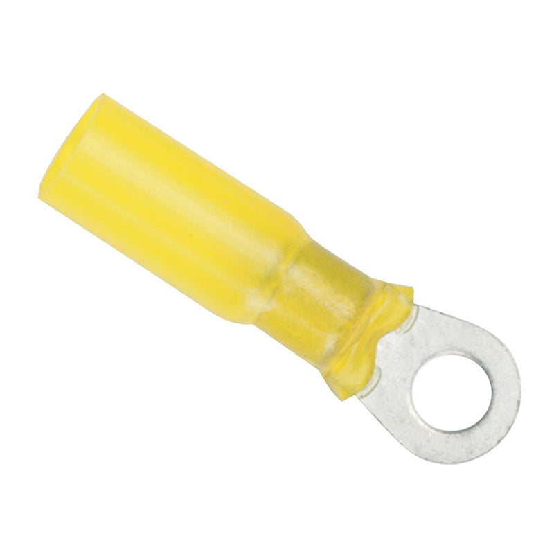 Ancor 12-10 Gauge - 1/4" Heat Shrink Ring Terminal - 25-Pack [312425] - Mealey Marine