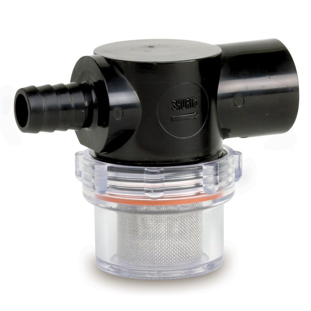 Shurflo by Pentair Twist-On Water Strainer - 1/2" Barb Inlet - Clear Bowl [255-323] - Mealey Marine