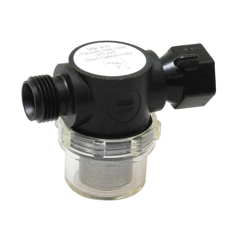 Shurflo by Pentair Swivel Nut Strainer - 1/2" Pipe Inlet - Clear Bowl [255-315] - Mealey Marine