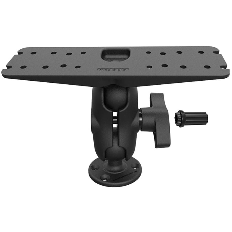 RAM Mount Heavy Duty Marine Electronics Mount w/Pin-Lock Security Kit Short Arm [RAM-S-D-111U-C] - Mealey Marine