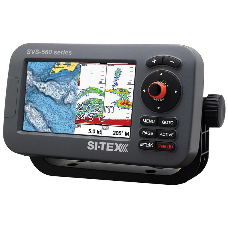 SI-TEX SVS-560CF Chartplotter - 5" Color Screen w/Internal GPS & Navionics+ Flexible Coverage [SVS-560CF] - Mealey Marine