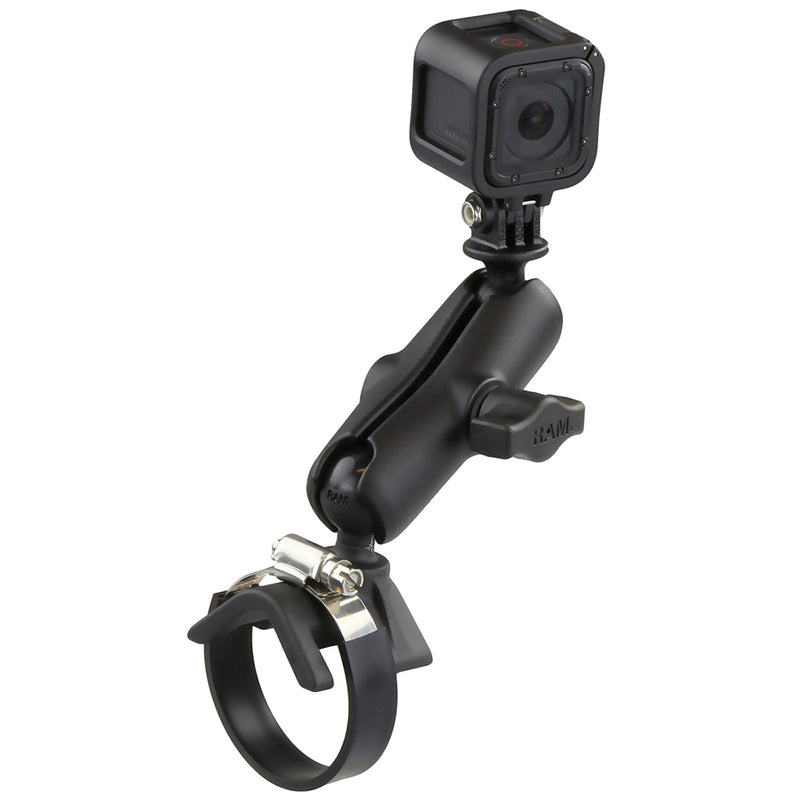 RAM Mount Strap Base w/GoPro Camera Mount [RAM-B-108-GOP1] - Mealey Marine