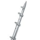 TACO 8' Center Rigger Pole - Silver w/Silver Rings & Tip - 1-1/8" Butt End Diameter [OC-0422VEL8] - Mealey Marine
