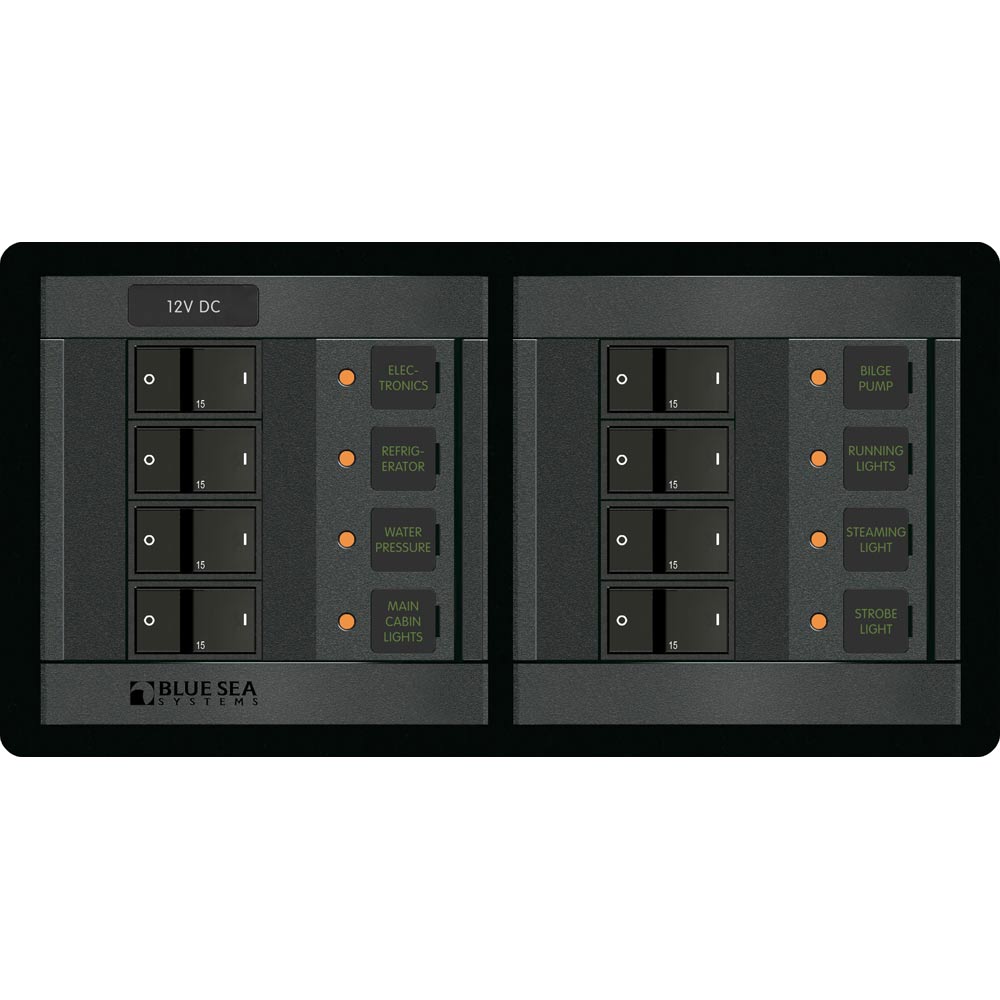 Blue Sea 1225 12V DC 8 Position - Horizontal [1225] - Mealey Marine